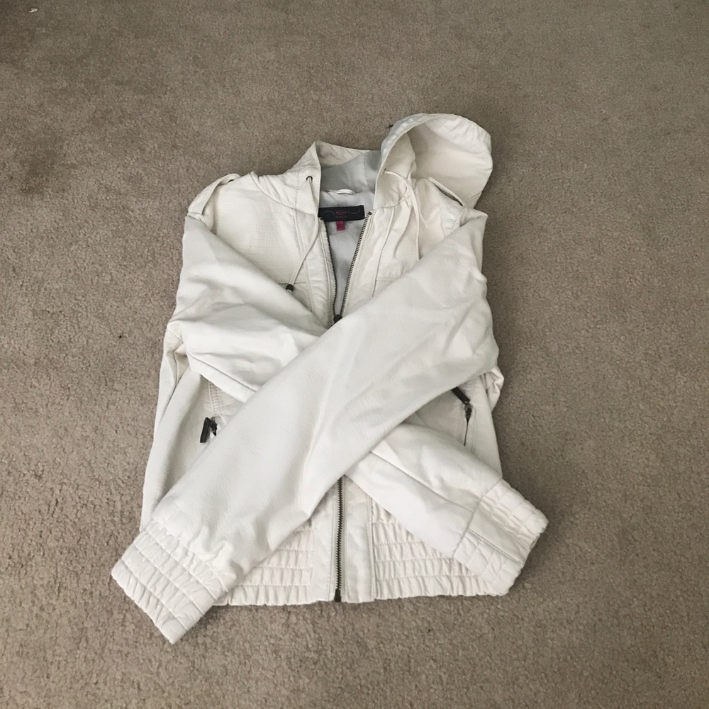 Ivory pleather jacket - Picture 2 of 3